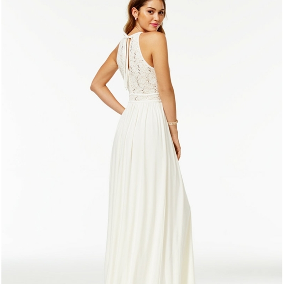 Morgan & Company Juniors' Sequined Lace Dress - Picture 2 of 2